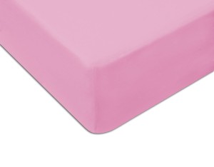 Prześcieradło Jersey 140x200 z gumką róż