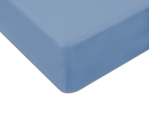 Prześcieradło Jersey 170/180 x200 z gumką niebieskie