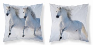 Poszewka 40x40 Koń z koniem 