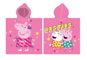  Ręcznik poncho 50x115 ŚWINKA PEPPA