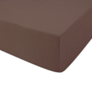 Prześcieradło Jersey 220x200 z gumką czekoladowy brąz