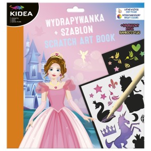 Wydrapywanka Zdrapywanka Księżniczki i wróżki z szablonami