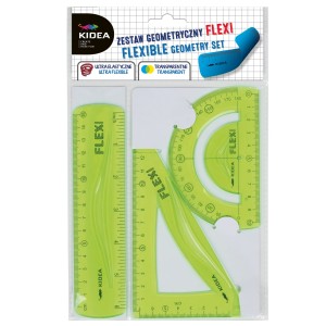Zestaw Geometryczny 3 elementowy flexi zielony 