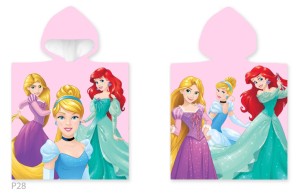  Ręcznik poncho 50x115 na basen księżniczki 