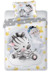 Pościel 100x135 do łóżeczka zebra przytulaki
