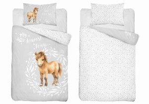 Pościel 100x135 do łóżeczka konik koń