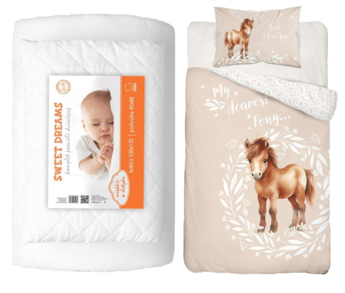 61603. kołdra koń beż.png