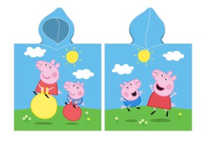  Ręcznik poncho 55x110 ŚWINKA PEPPA