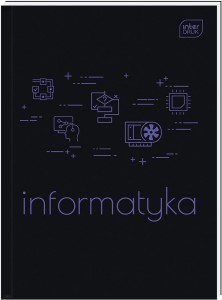 Zeszyt tematyczny brulion Informatyka A5 80k kratka + ściąga