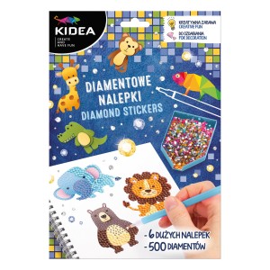 Naklejki diamentowe Zwierzęta zestaw kreatywny zoo
