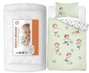 Komplet pościeli 100x135 do łóżeczka z kołdrą i poduszką wyprawka