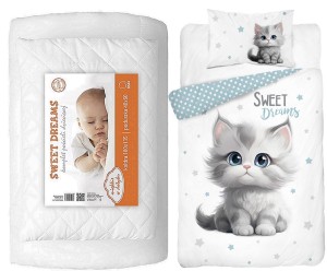 Komplet pościeli 100x135 do łóżeczka 4el  z kołdrą i poduszką wyprawka (1) (1)