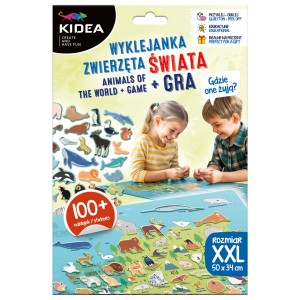 Wyklejanka zwierzęta świata + gra