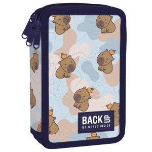 Piórnik potrójny z wyposażeniem BackUp capibara 