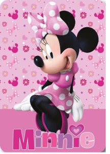 Koc dla dzieci polarowy 100X140 Myszka Minnie 