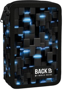 Piórnik z wyposażeniem dwukomorowy BackUp 