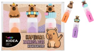 3x Zakreślacz Kapibara