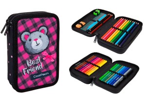 Piórnik Coolpack Jumper 2 z wyposażeniem Coolpack Miś 