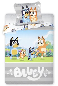 Pościel licencyjna 160x200 Bluey domek 