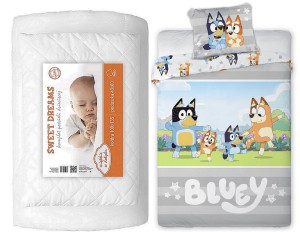 Pościel dziecięca bawełniana 100x135 Bluey wyprawka do przedszkola 
