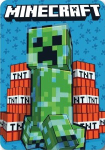 Koc dla dzieci polarowy 100X140 minecraft 