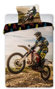  Pościel młodzieżowa 160x200 cross motor