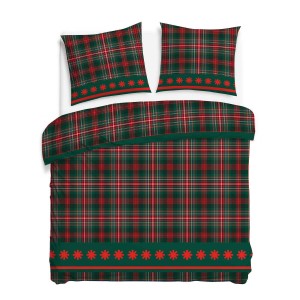 Pościel Flanelowa 180x200 100% Bawełna Ciepła Miękka świąteczny zimowy wzór