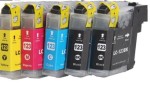5x Tusz do Brother LC123 do  drukarki DCP J132W J152W J552DW CHIP